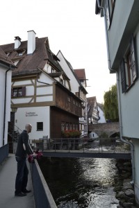 Een van de waterstromen in het Fischerviertel Een van de waterstromen in het Fischerviertel
